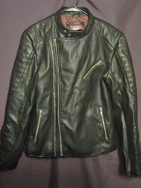 De-Niko Blk Motorcycle Styled Jacket. Large